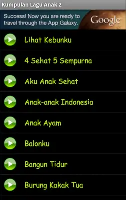 Kumpulan Lagu Anak 2 android App screenshot 0