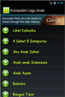 Kumpulan Lagu Anak 2 android App screenshot 2